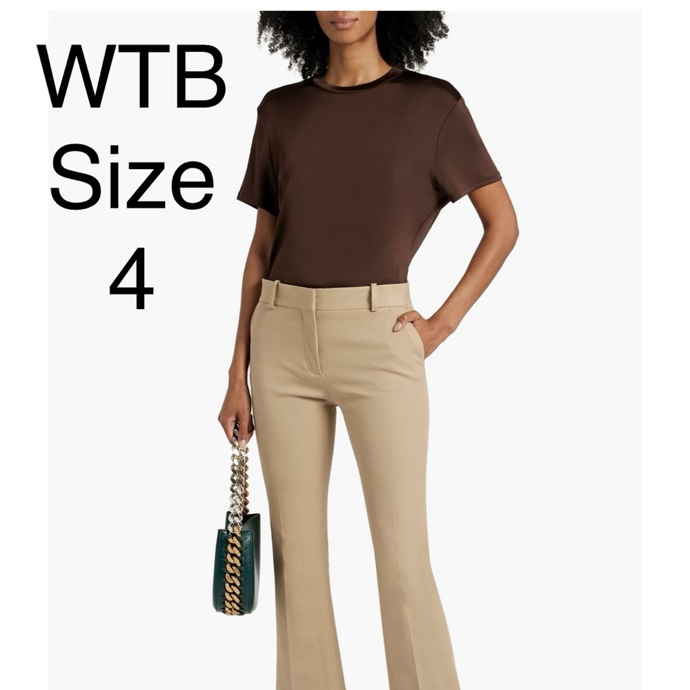 FRAME Le Crop Mini Boot stretch-cotton twill bootcut pants